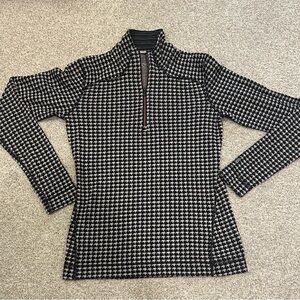Smartwool Black and White Houndstooth Women's Top